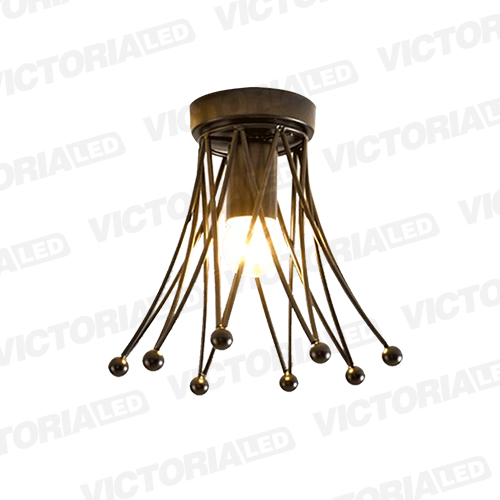 LAMPARA DECORATIVA DE TECHO 1*E27 METAL NEGRO