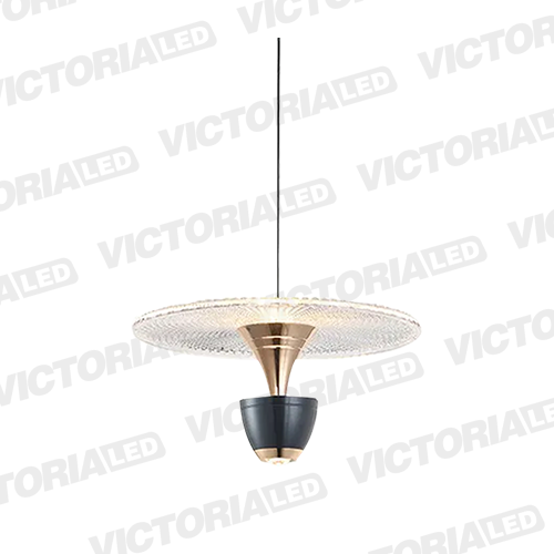 LAMPARA DECORATIVA LED 12W 3000K ALUMINIO GRAY