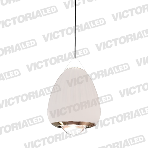 LAMPARA DECORATIVA LED 12W 3000K ALUMINIO WHITE