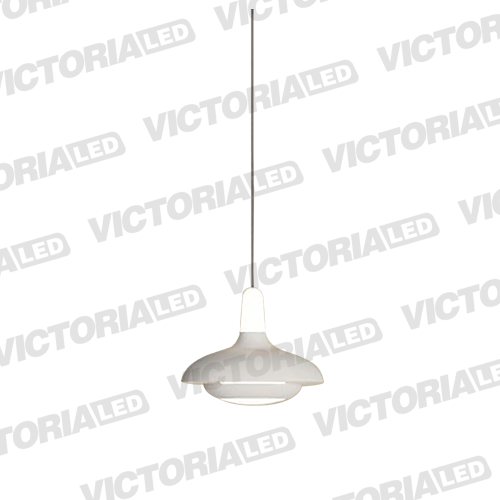 LAMPARA DECORATIVA LED 12W 3000K ALUMINIO WHITE