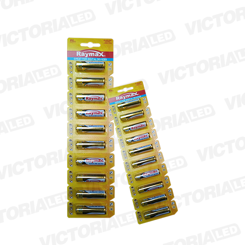 PILAS AA RAYMAX ALCALINAS 1.5V X 10 (10BLISTER)