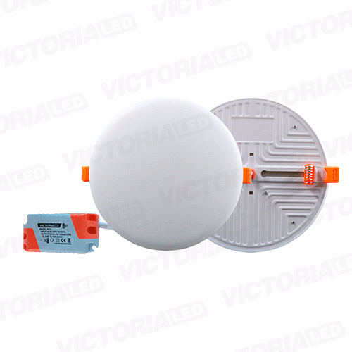 VICTORIA LED PANEL SIN BORDE 10W EMPOTRABLE REDONDO 100U/C