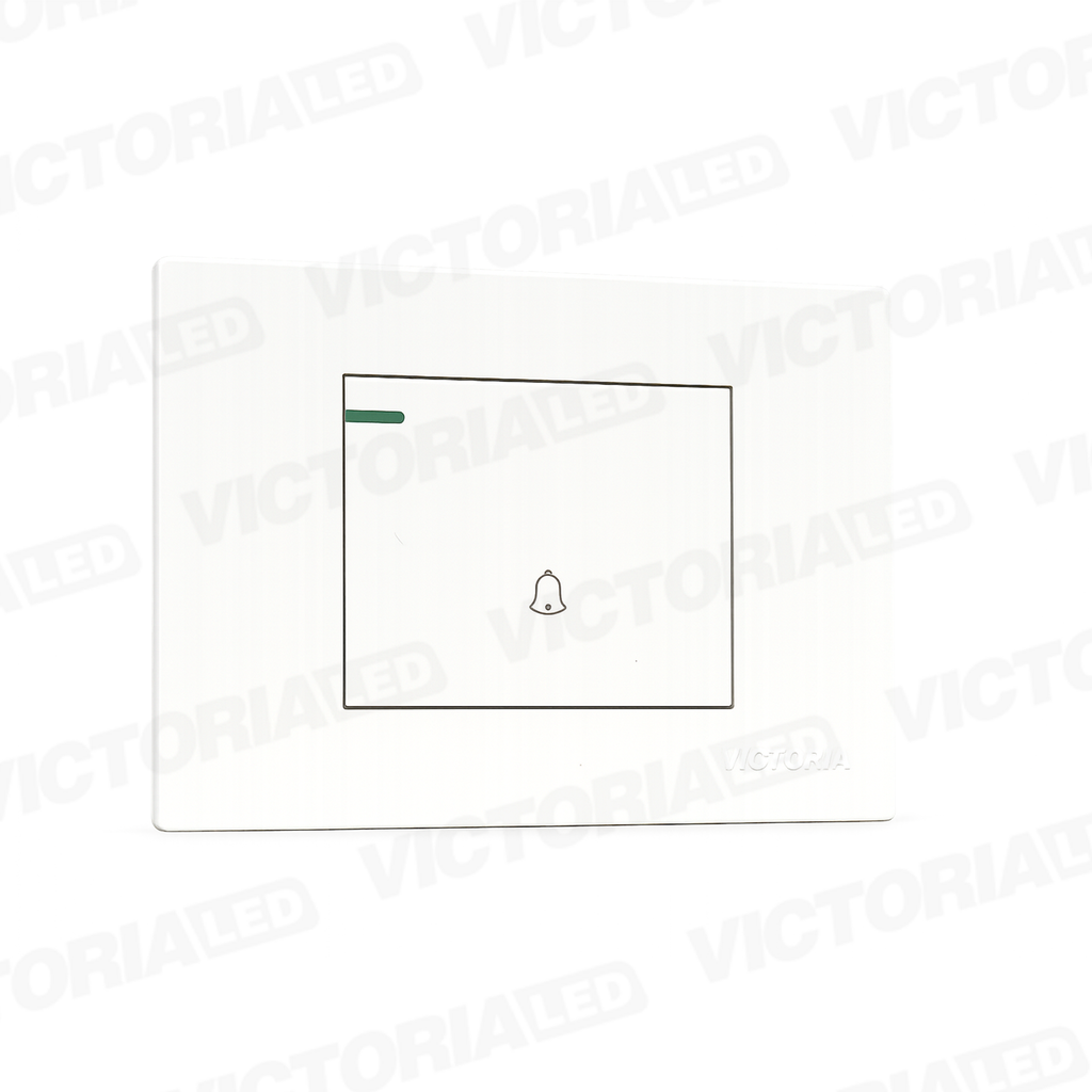 PULSADOR TIMBRE 16A 125/250V PC BLANCO