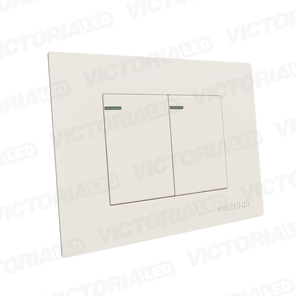 INTERRUPTOR DOBLE CONMUTABLE 16A 125/250V PC BLANCO