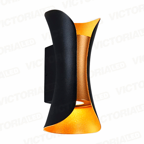 [APV15] APLIQUE DE PARED IP65 10W 3000K NEGRO 150*70MM AC85-265V