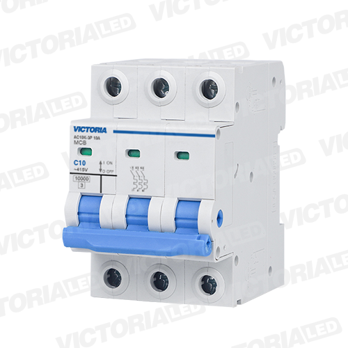 [AC10K-3P 63A] BREAKER VICTORIA LED AC 10K 3P 63A 4U/C