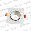 CARCASA CUADRADA 92X92X30MM BLANCO 100U/C