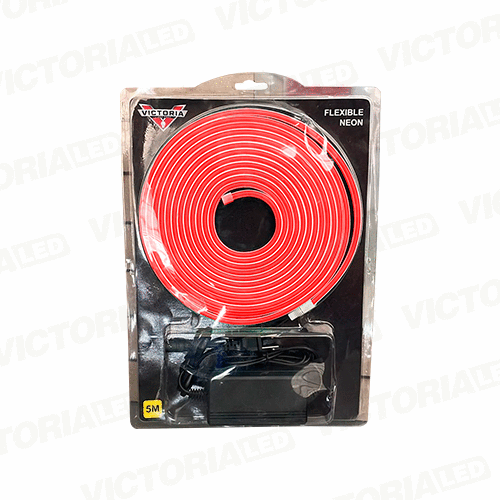 [CNA-5MRED] CINTA NEON 5M RED 12V AC100-240V DC12V/5A
