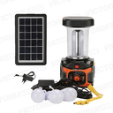 KIT SOLAR PORTATIL LINTERNA/3FOCOS3W/USB/RADIO/MP3/BLUETOOTH