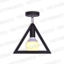 LAMPARA DECORATIVA 1*E27 METAL NEGRO