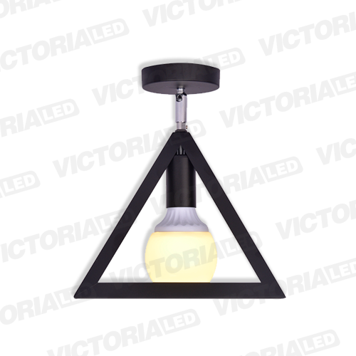 [LC-1526-NE] LAMPARA DECORATIVA 1*E27 METAL NEGRO