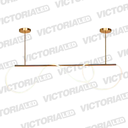 LAMPARA DECORATIVA DE TECHO LED 37W COBRE