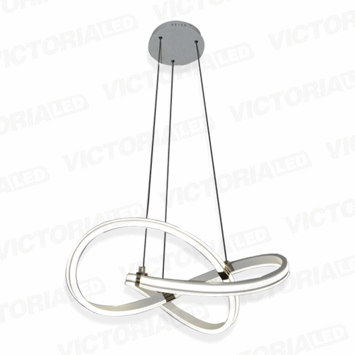 [LC-2306-40] LAMPARA DECORATIVA DE TECHO LED 68W 3000K ALUM/ACRILICO