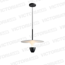 LAMPARA DECORATIVA LED 12W 3000K ALUMINIO BLACK