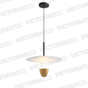 LAMPARA DECORATIVA LED 12W 3000K ALUMINIO GOLD