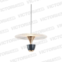 LAMPARA DECORATIVA LED 12W 3000K ALUMINIO GRAY