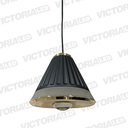 LAMPARA DECORATIVA LED 12W 3000K ALUMINIO MATTE