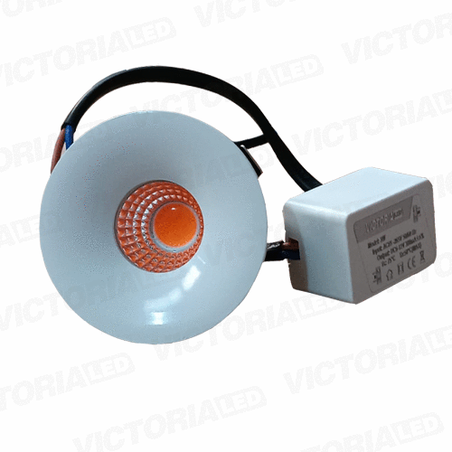 [SL3WR FUCSIA] OJO DE BUEY 3W FUCSIA REDONDO BLANCO