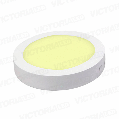 [LV-210 18W 3000K] VICTORIA LED PANEL 3000K 18W SOBREPUESTO REDONDO 20U/C
