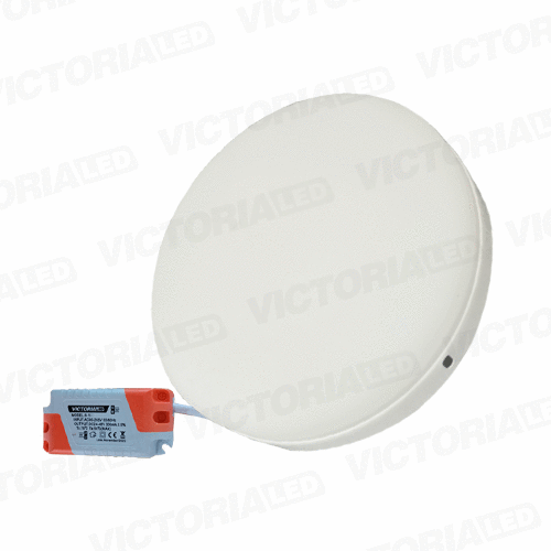 VICTORIA LED PANEL SIN BORDE 18W SOBREPUESTO REDONDO 40U/C
