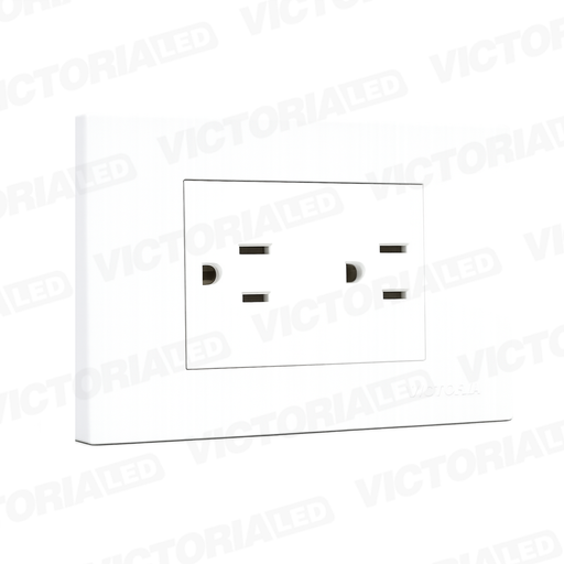 [VL-TM3B] TOMACORRIENTE DOBLE 16A 125/250V PC BLANCO