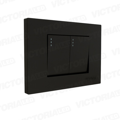 [VL-IN2N] INTERRUPTOR DOBLE CONMUTABLE 16A 125/250V PC NEGRO